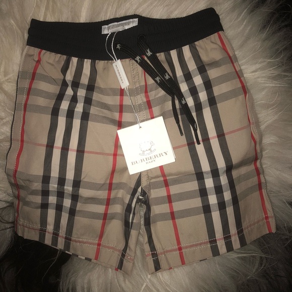 burberry swimming trunks for baby boy